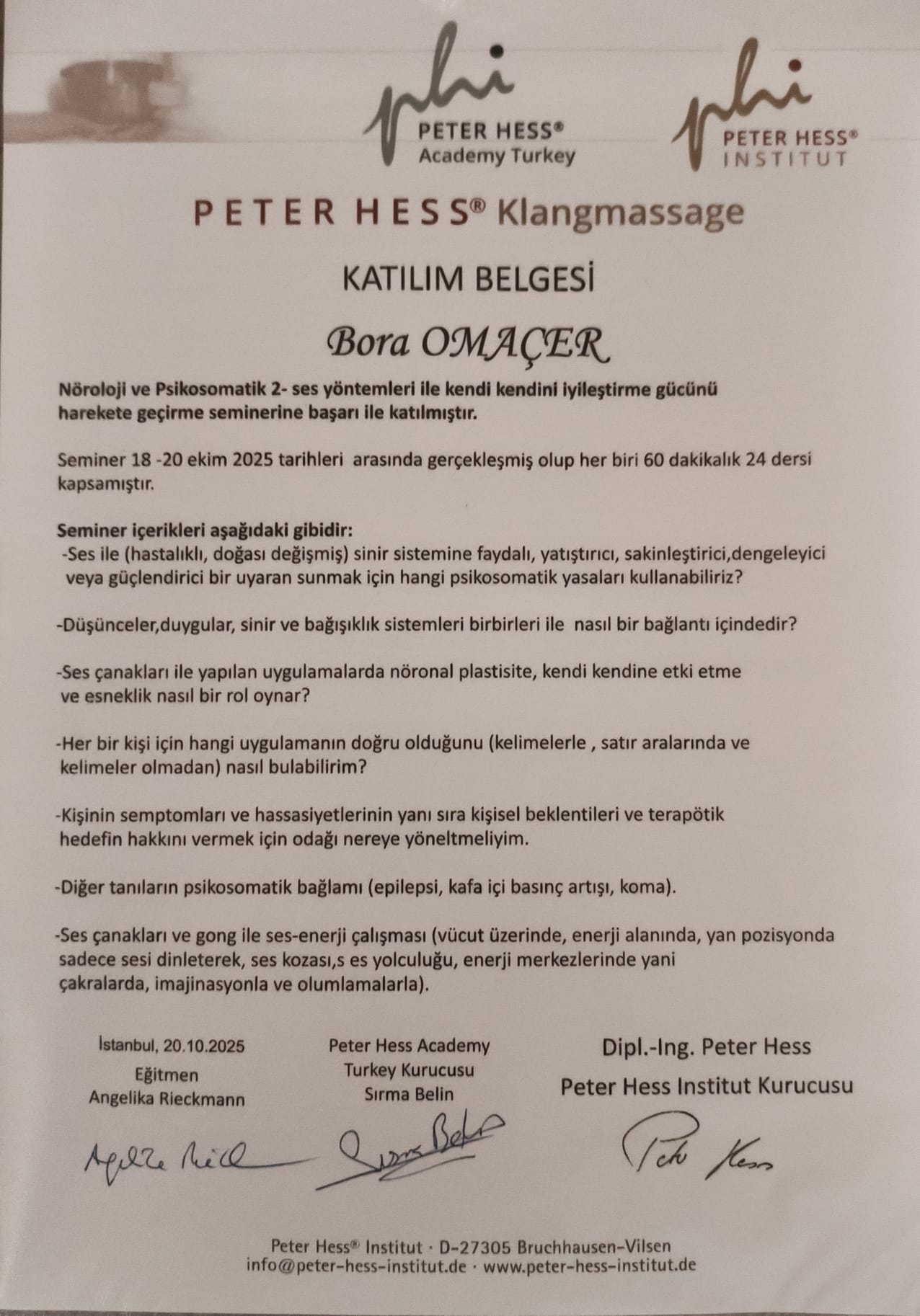 Ses masajı seansı 11